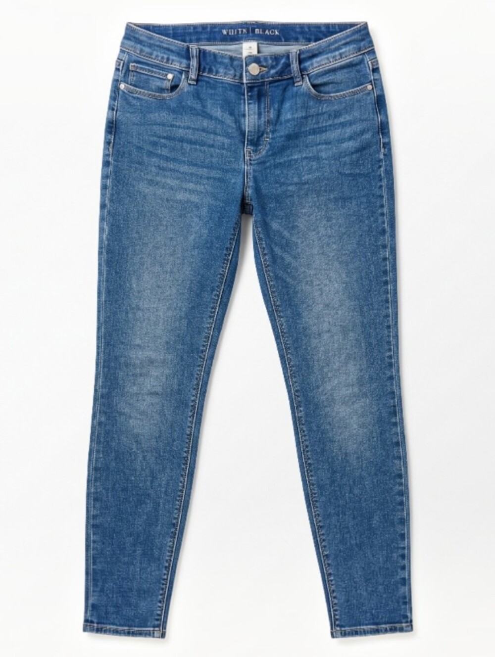 White House Black Market WHBM Skinny Jeans Size 4S Short Petite Blue
